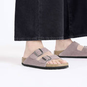 Women's Arizona Soft Footbed Sandals In Faded Purple