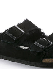 Women's Arizona Shearling Sandal In Black