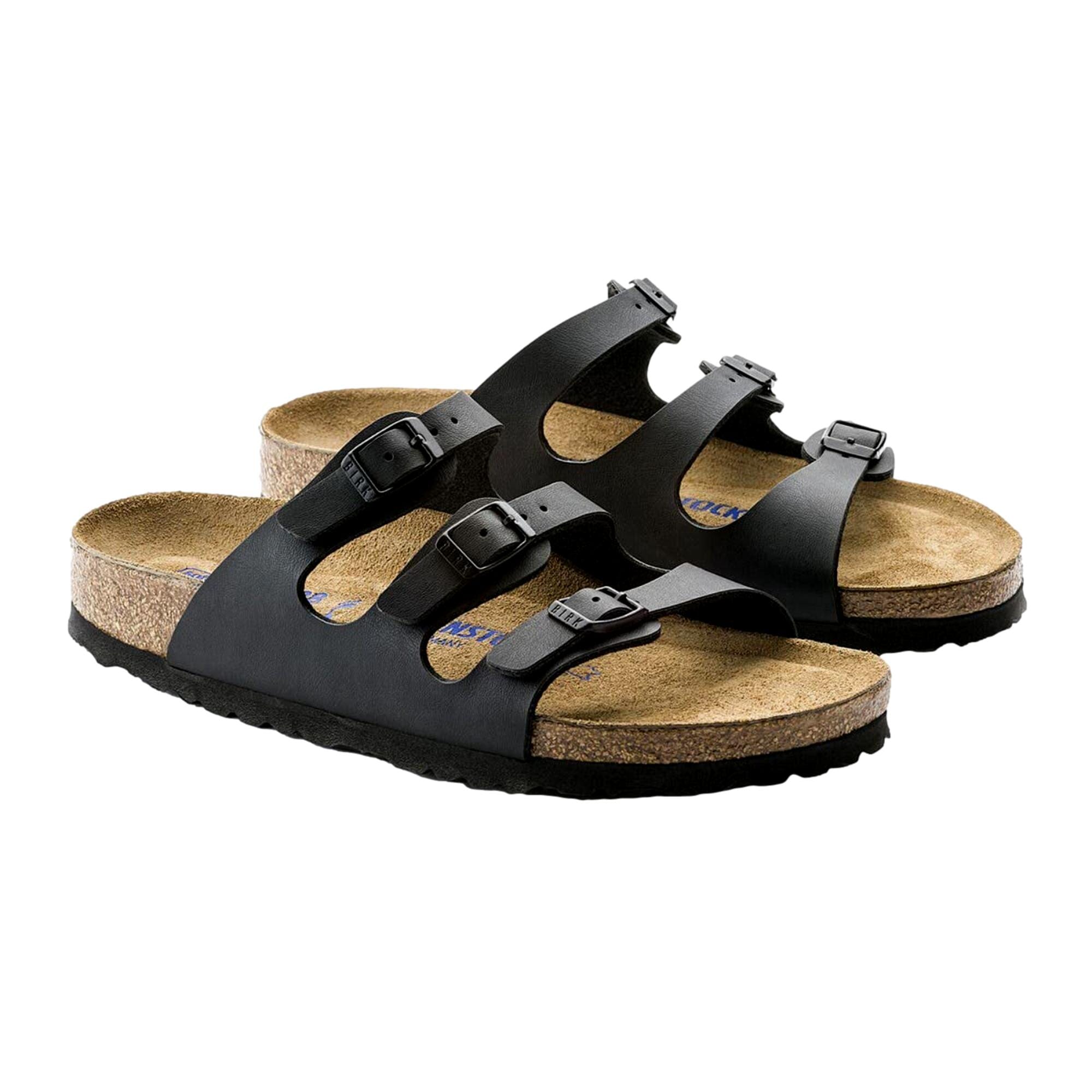 Birkenstock Florida Soft Footbed - Birko-Flor Black  53011 Women's