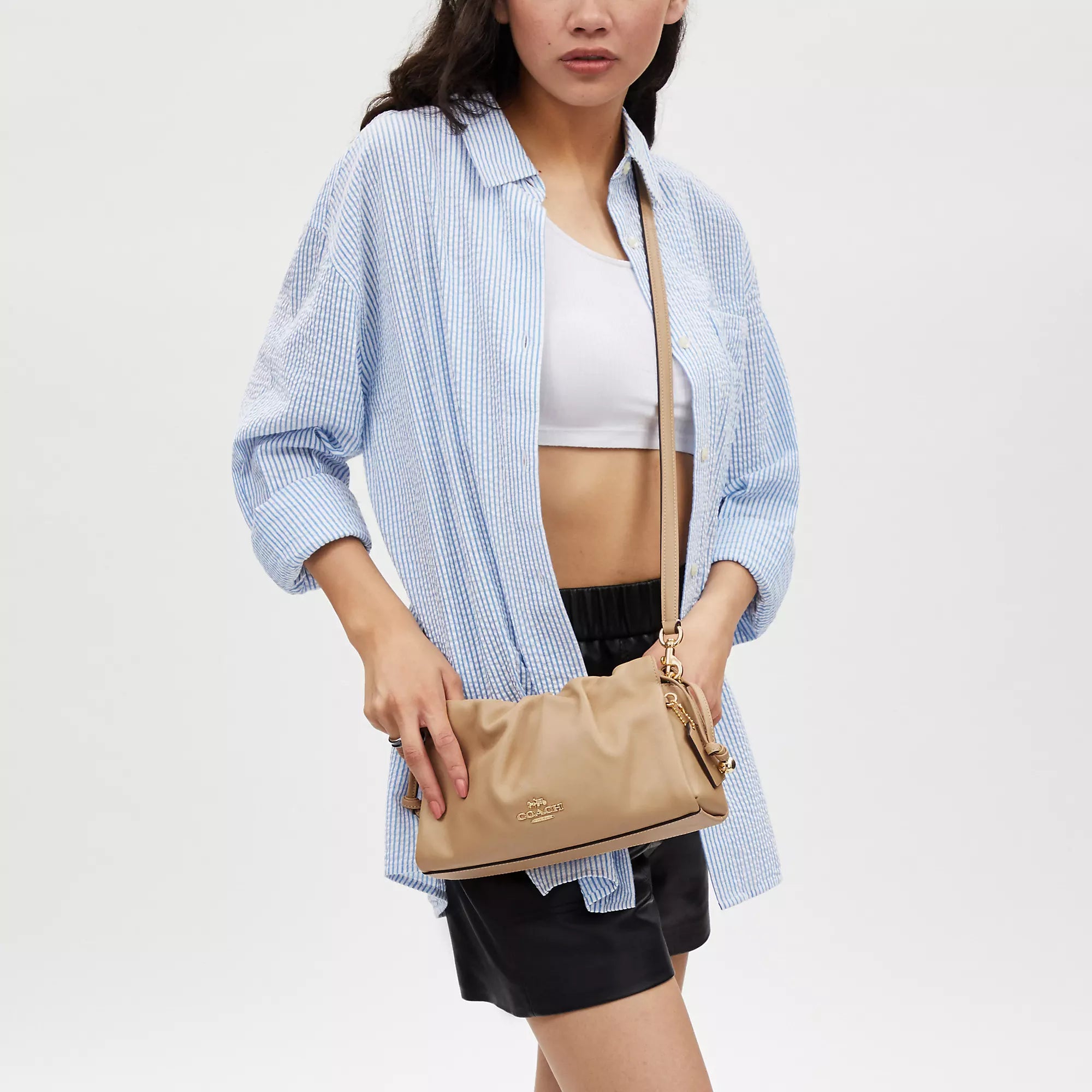 Coach Outlet Faye Shoulder Bag With Ruching
