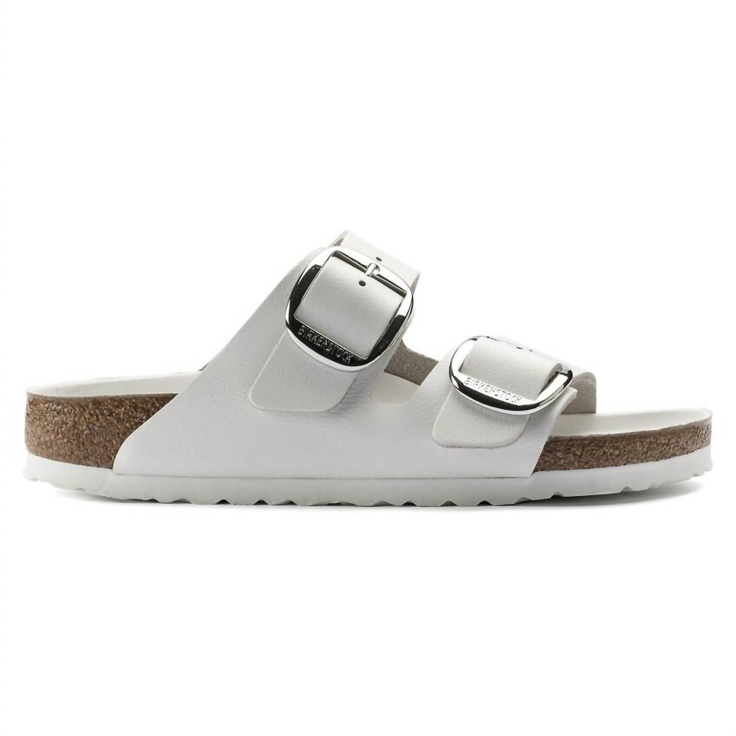 Unisex Arizona Big Buckle Sandals In White