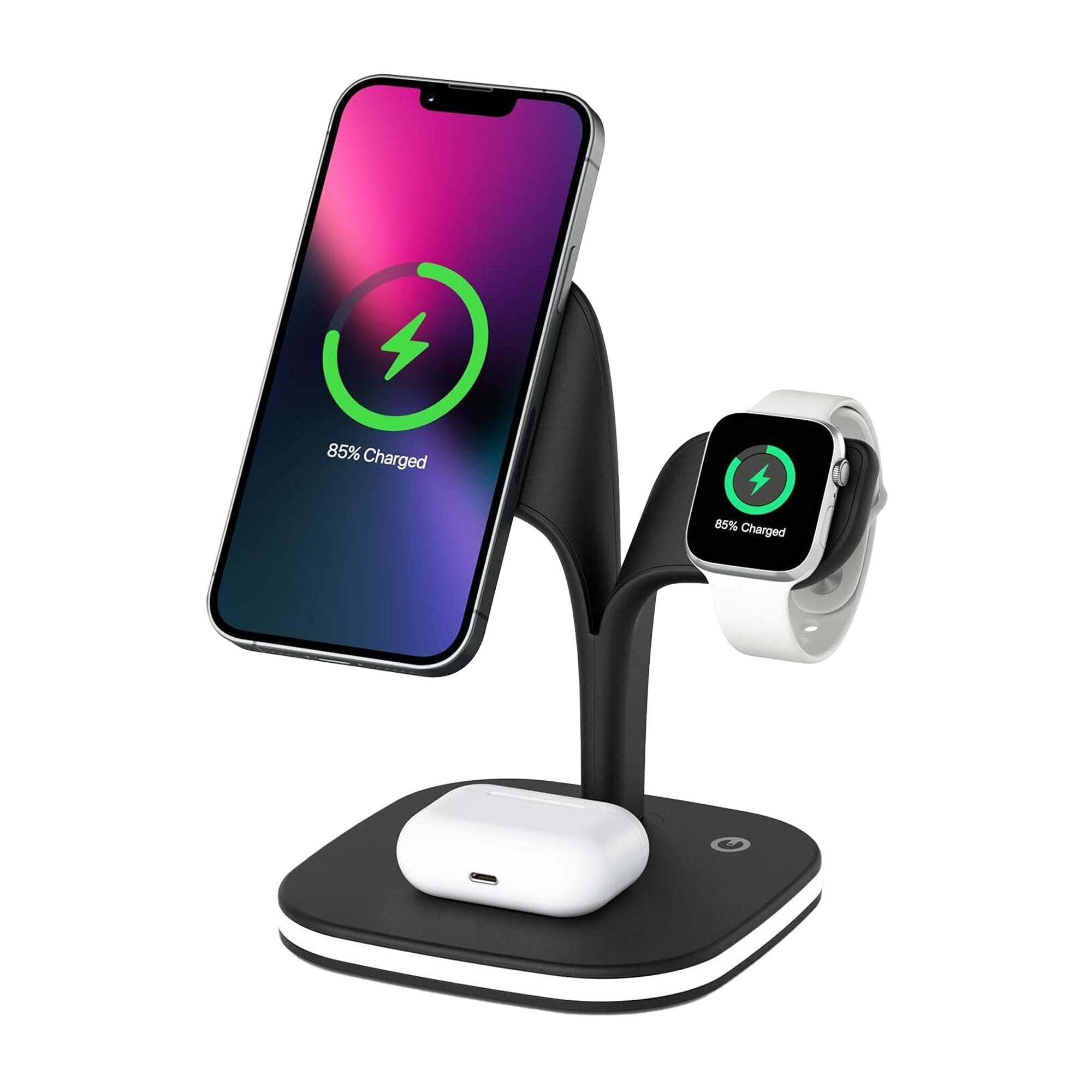 5-in-1 Wireless Fast Multi Device Charging Station with Night Light