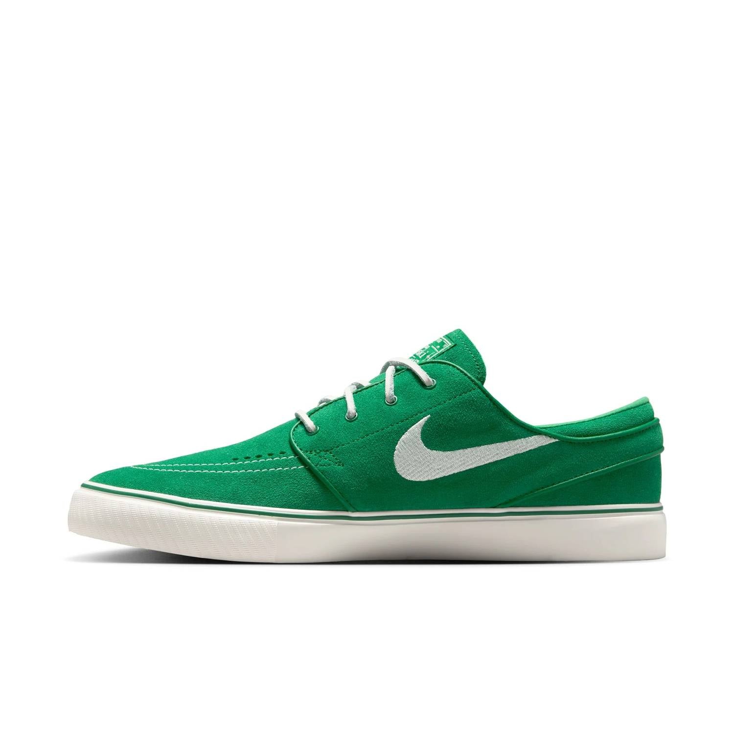 Men's Zoom Janoski Og+ Suede Skate Shoes In Pine Green/sail-Pine Green-Sail