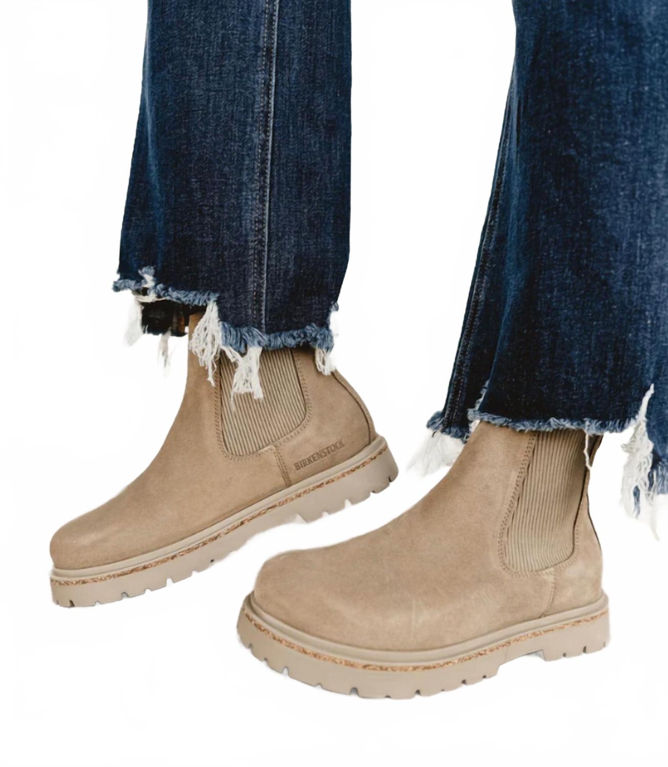 Women's Highwood Suede Ankle Boots In Taupe