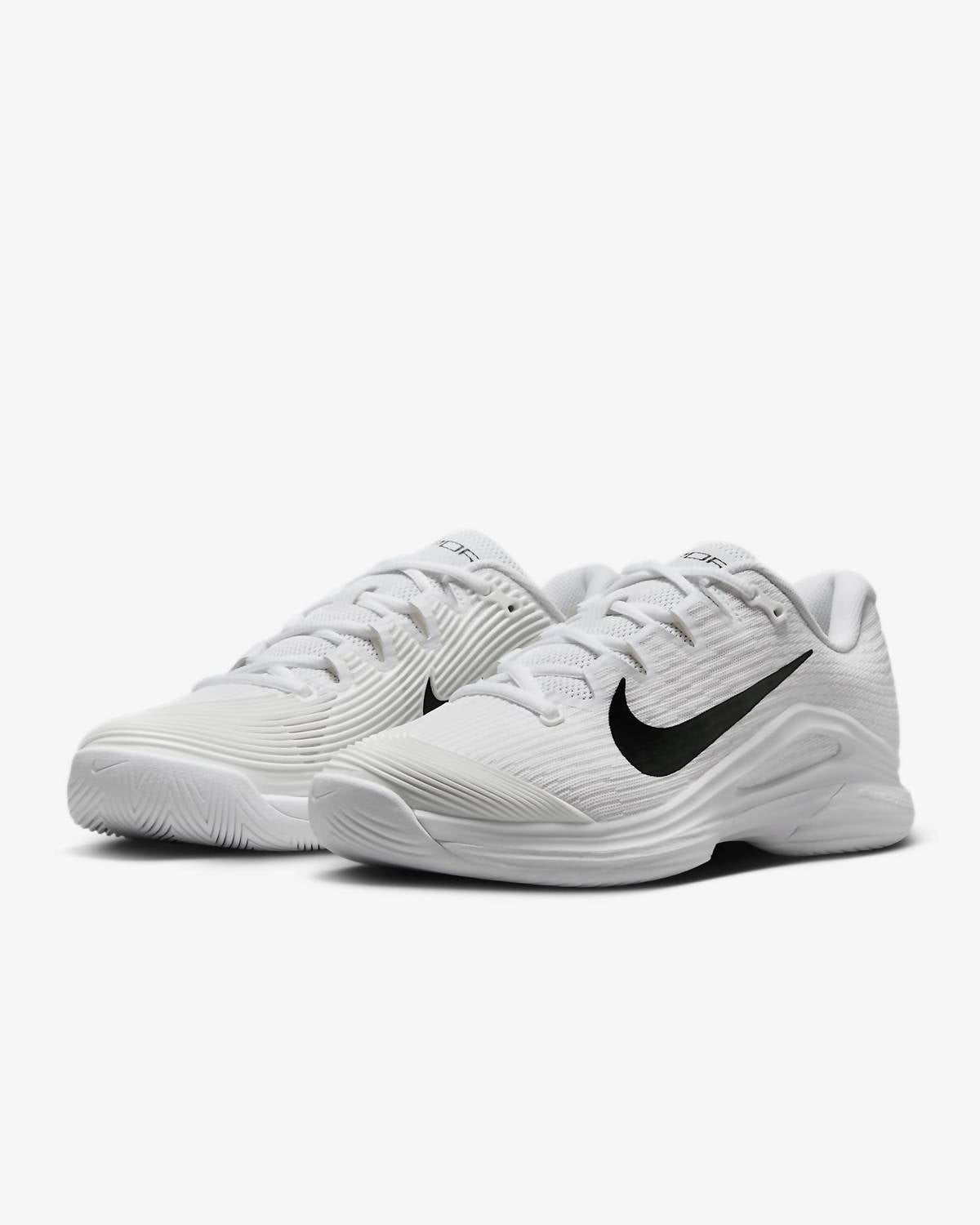 Women's Zoom Vapor 12 Hc Tennis Shoes In White/black-Summit-White