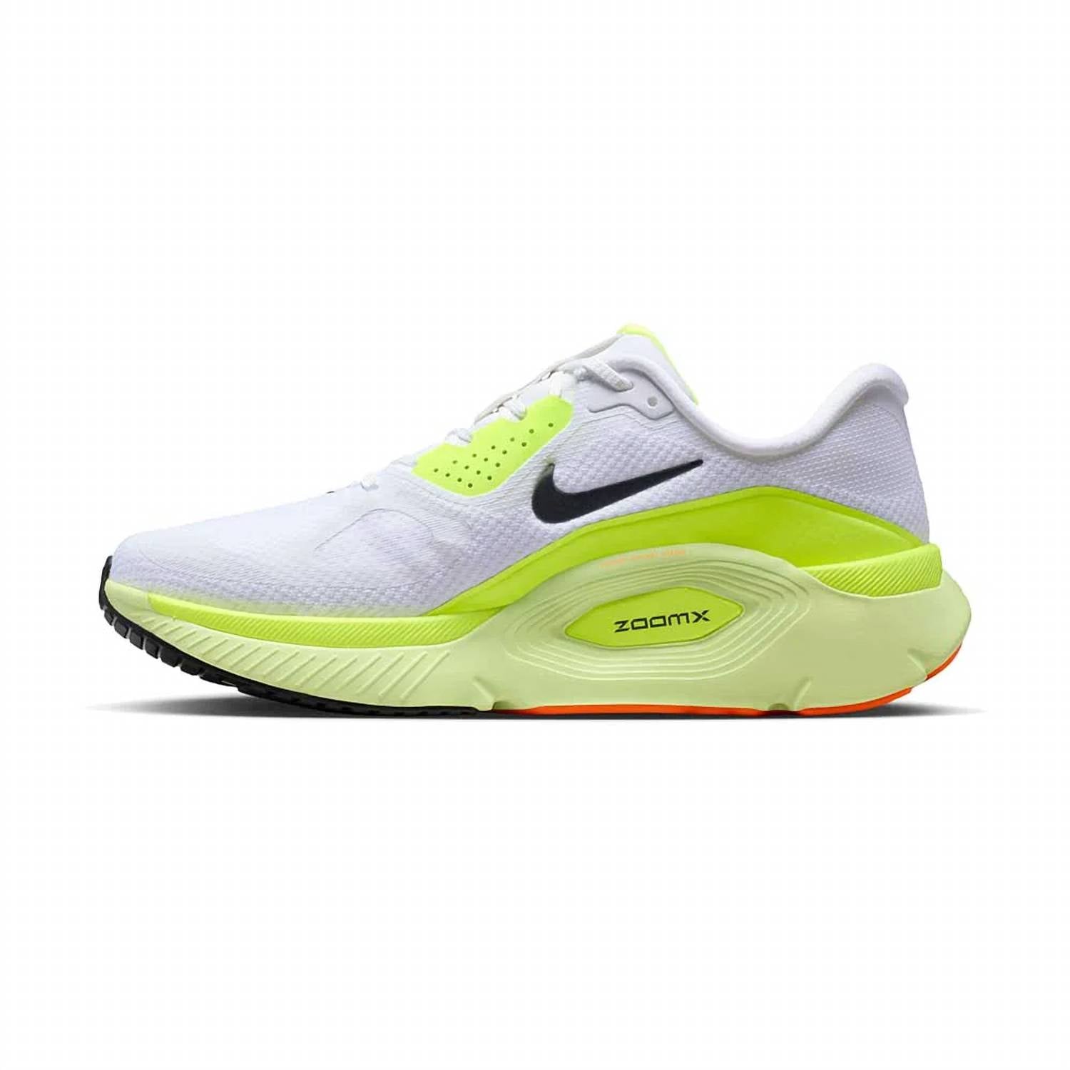 Men's Structure Plus Running Shoes In White/black-Pure Platinum-Volt