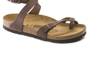 Women's Yara Oiled Leather Sandals In Habana Brown
