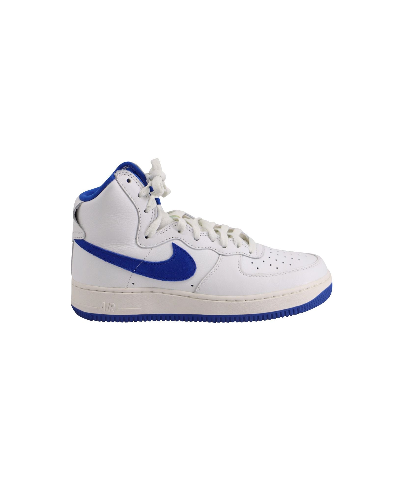 Nike Air Force 1 High Retro QS in Summit White/Game Royal Leather
