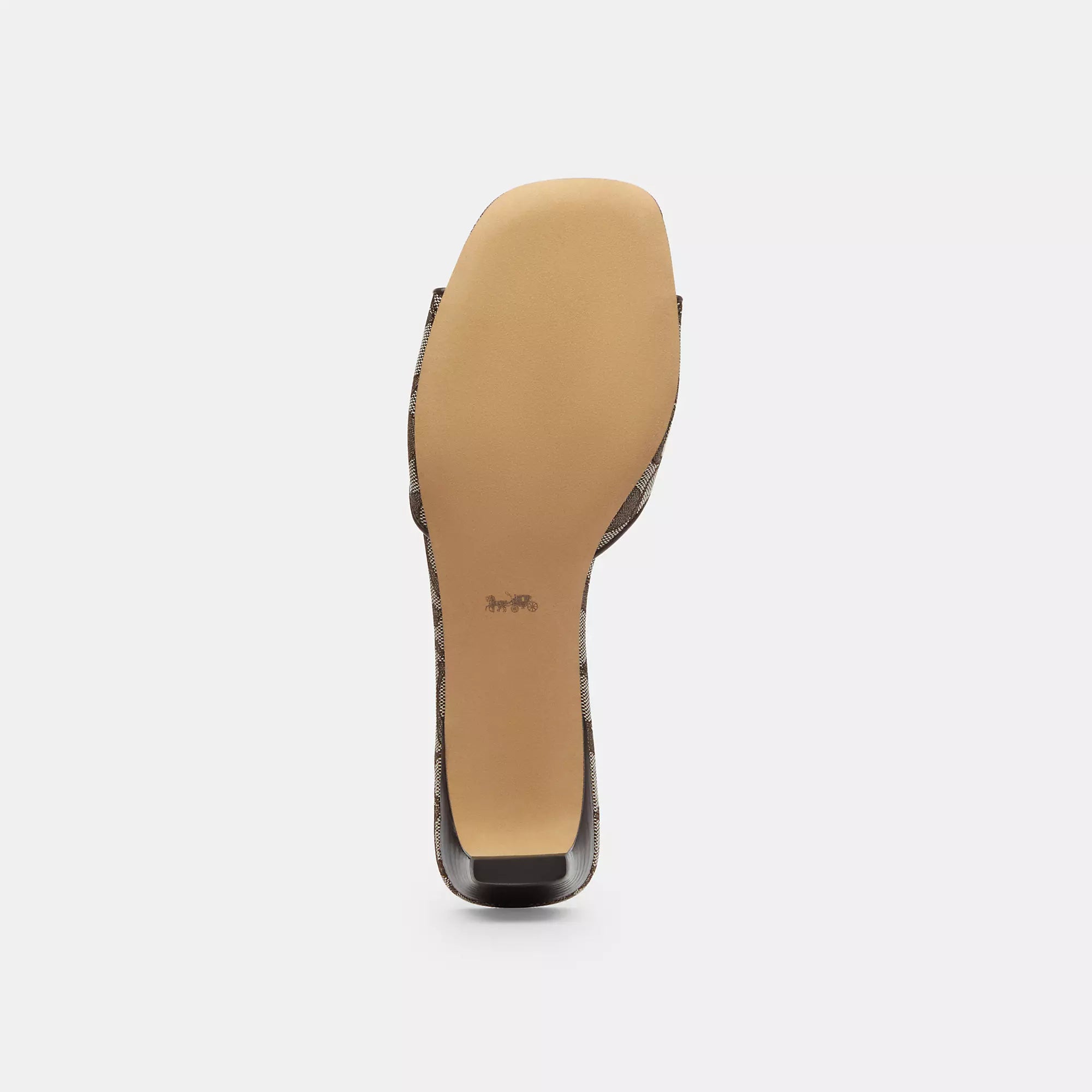 Coach Outlet Bow Kitten Heel Sandal In Signature Jacquard