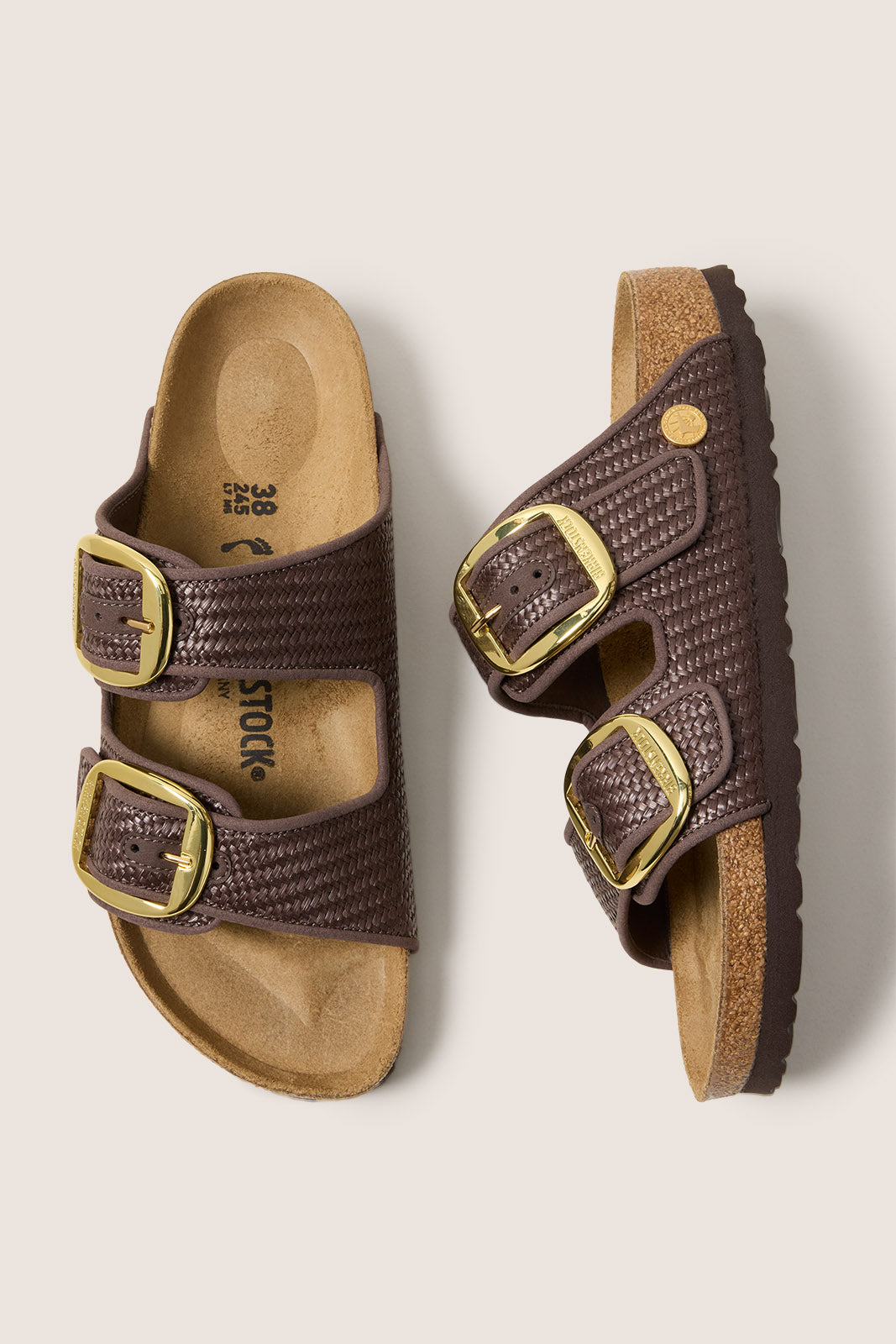 Women's Arizona Big Buckle Raffia Sandals
