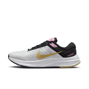 Nike Air Zoom Structure 24 White/Wheat Gold-Black  DA8570-106 Women's