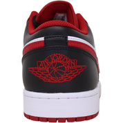 Nike Air Jordan 1 Low White/Gy Red-Black  553558-163 Men's