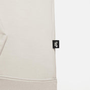 Sb Oval Logo Fleece Pullover Hoodie In Light Bone/deep Jungle