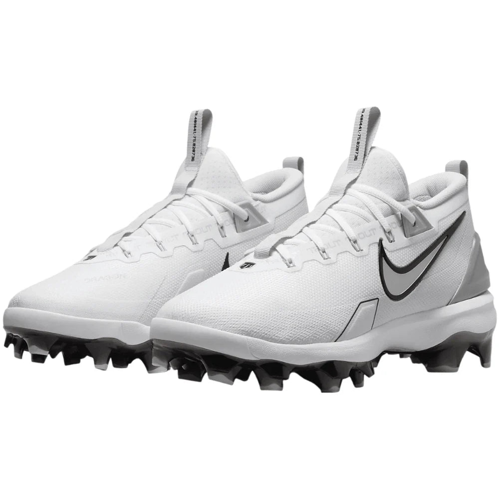 Nike Force Trout Elite MCS FZ0884-102 Mens White Silver Baseball Cleats LIQ542