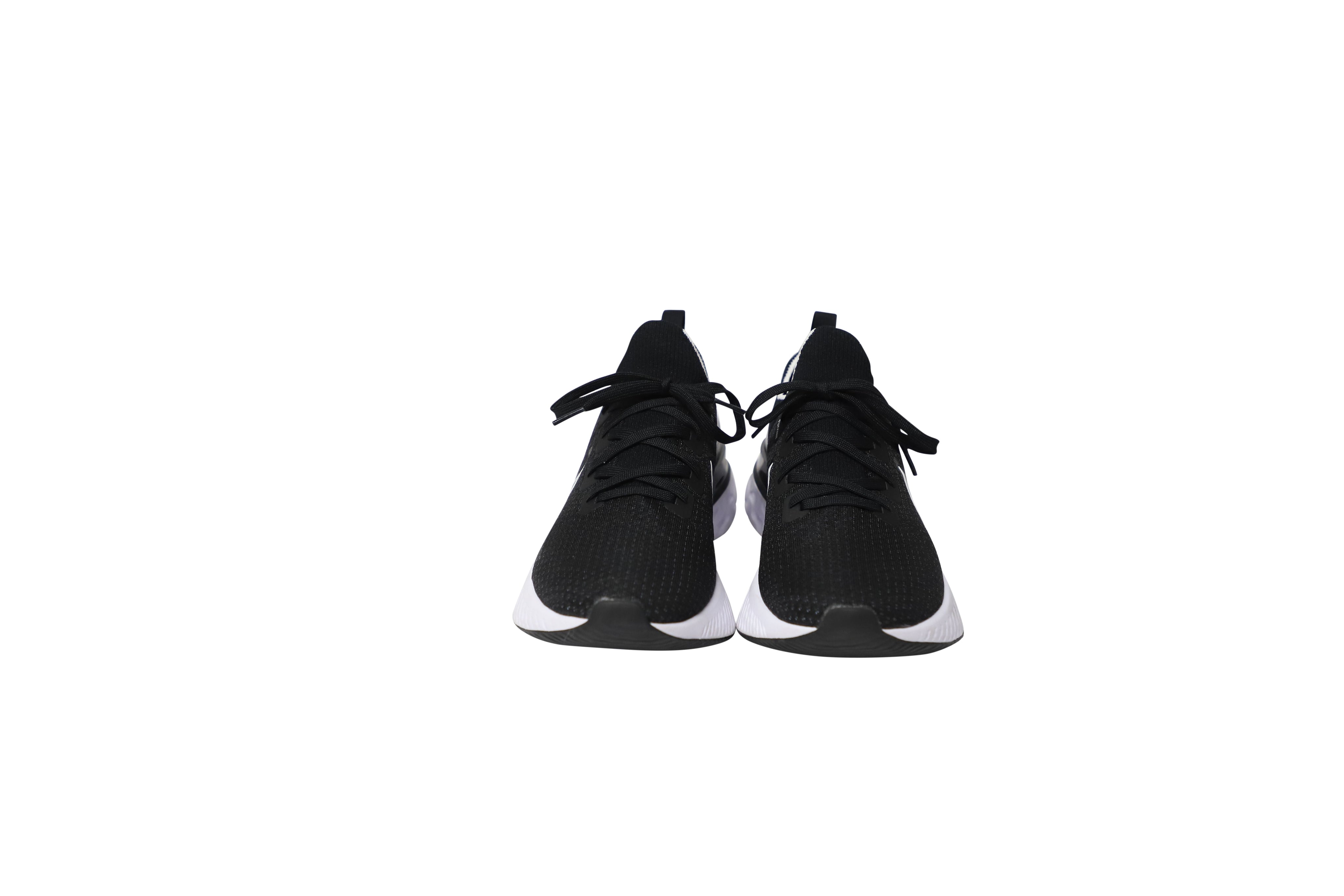 React Infinity Run Flyknit 2 in Black and White Rubber