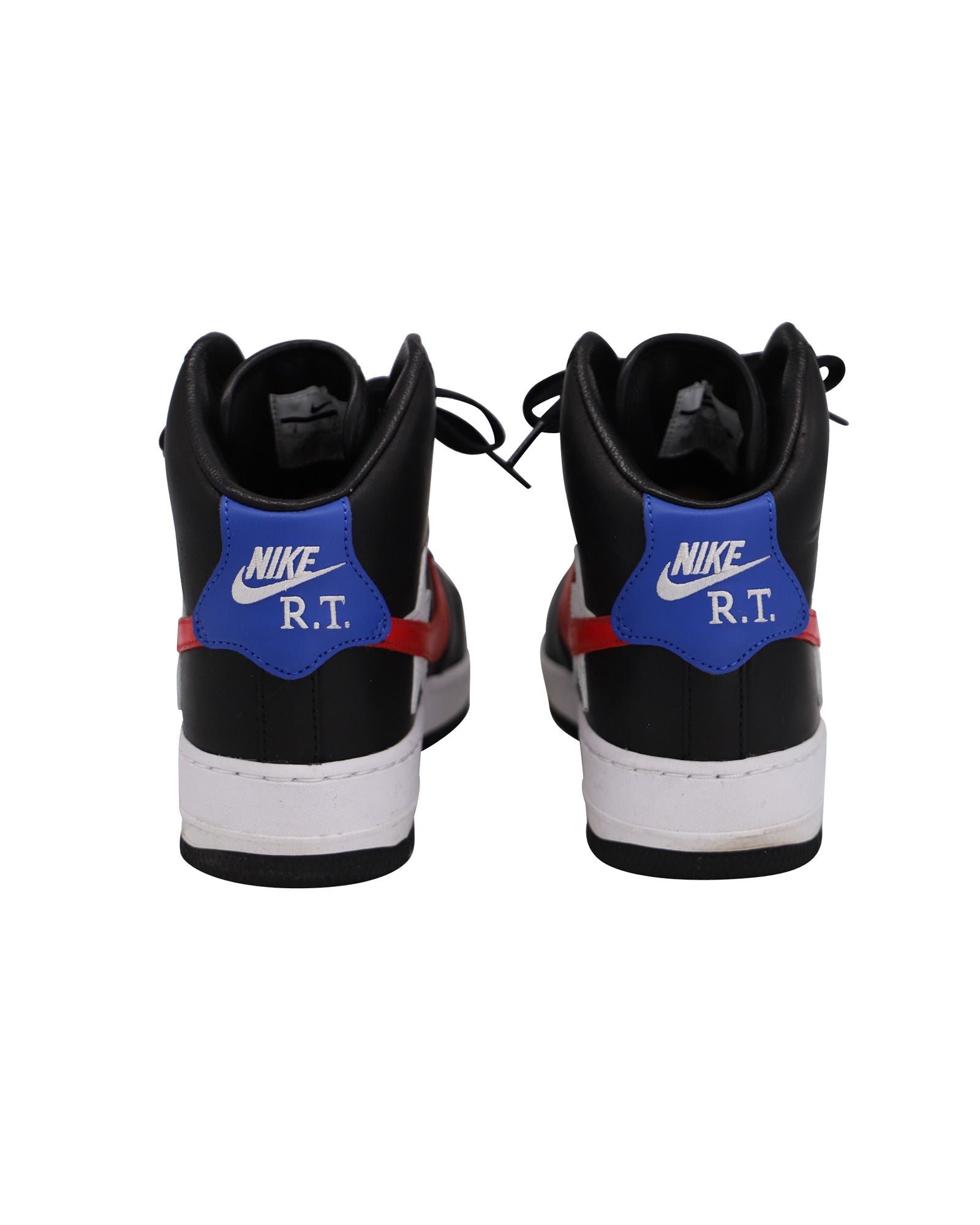 Nike x Ricardo Tisci Air Force 1 High Top Sneakers in Black Leather