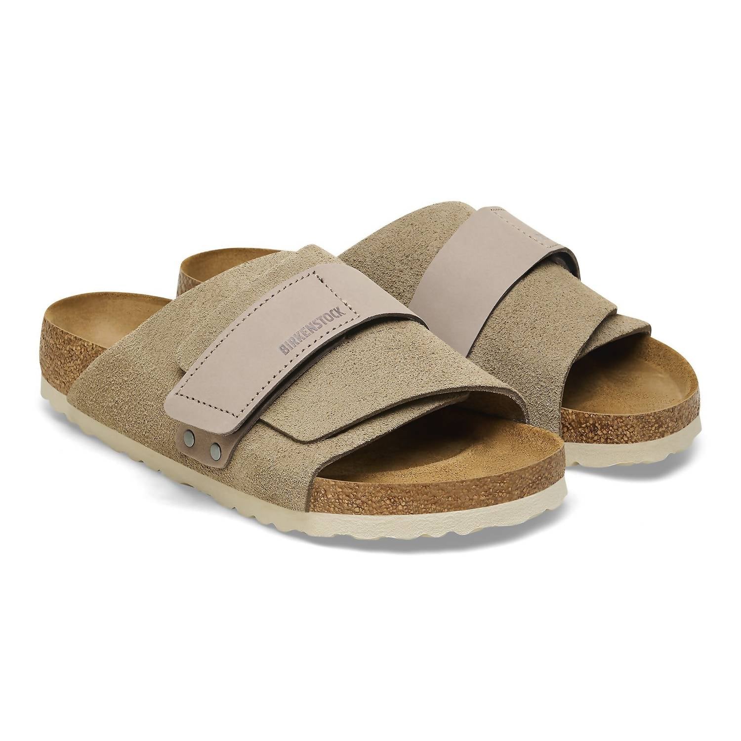 Men's Kyoto Suede Slide In Taupe