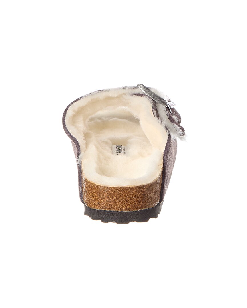 Birkenstock Arizona Narrow Suede & Shearling Sandal