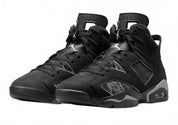 Men's Retro 6 Cap And Gown Sneaker In Black