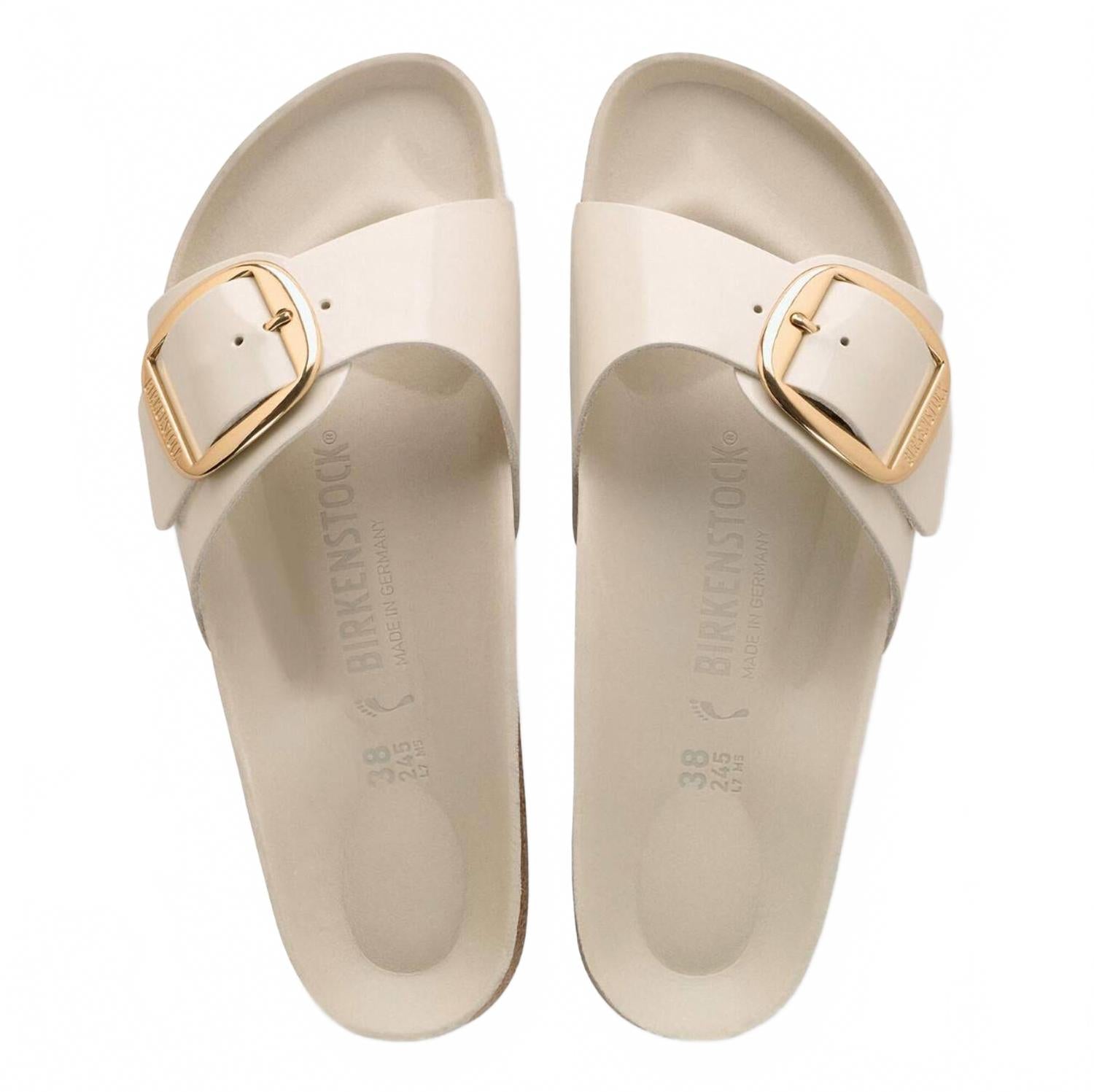 Women's Madrid Big Buckle Sandals In Ecru