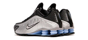 Nike Shox R4 Metallic Silver Black Psychic Blue
