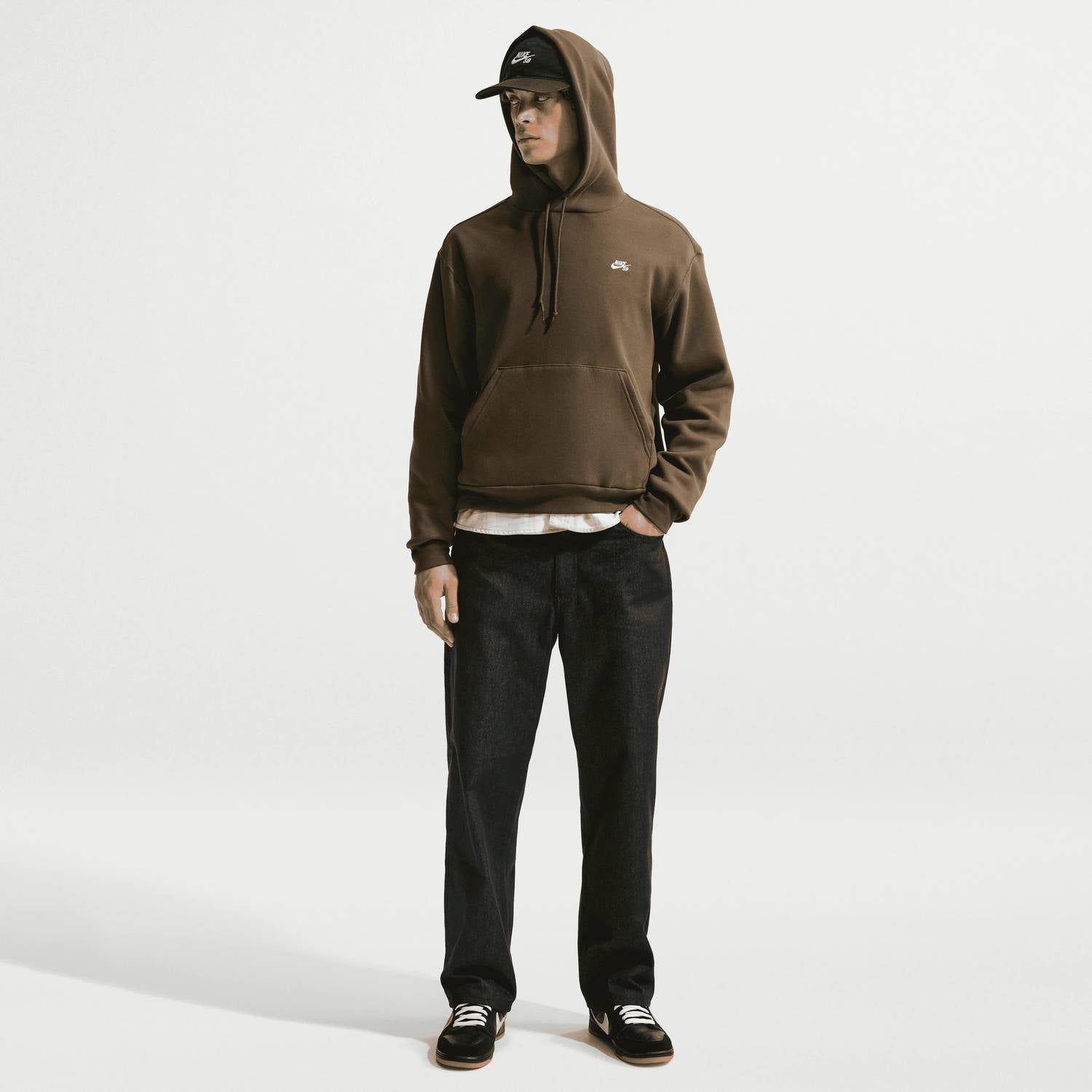 Loose Denim Skate Pants In Black