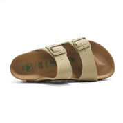 Men's Arizona Rivet Logo Vegan Sandals In Faded Khaki