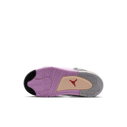 Little Kid's Air Jordan 4 Retro Comic Off White/Anthracite-Neutral Grey-Fire Pink-Light Arctic Pink-Muslin IO2363-100
