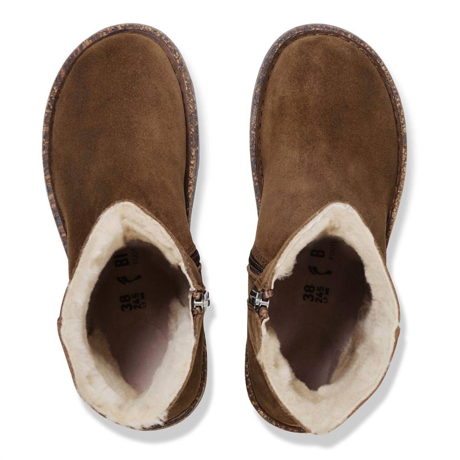 Women's Uppsala Zip Shearling Winter Boot In Dark Tea