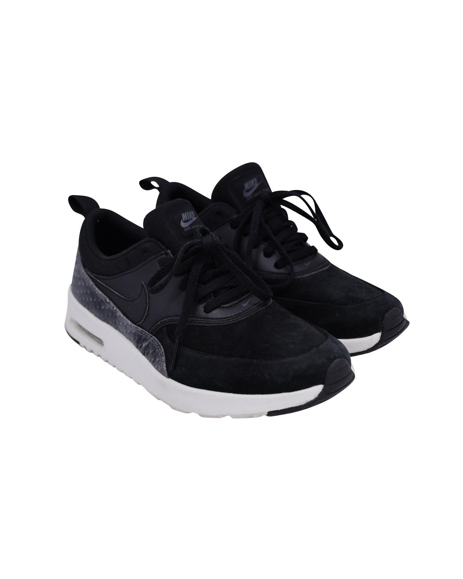 Nike Air Max Thea Sneakers in Black Leather