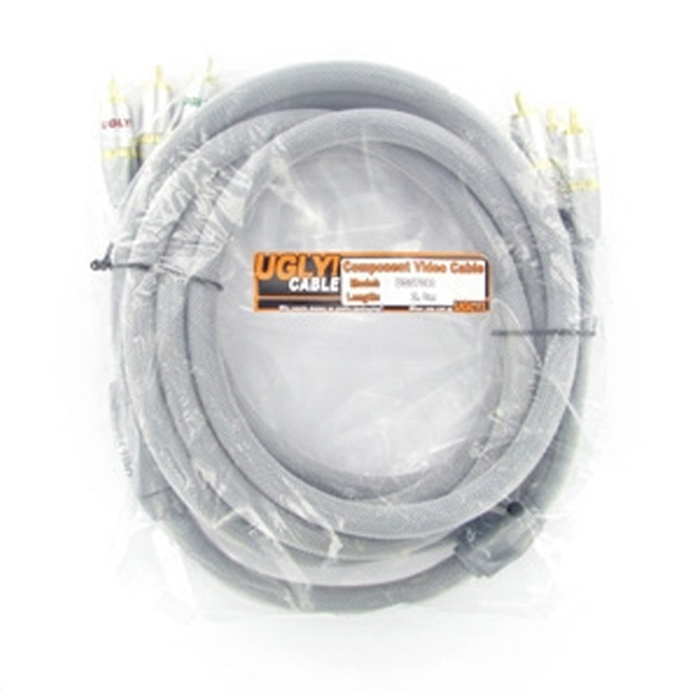 3m Ugly Ultra Premium Component RGB Video Cable 3 RCA OFC Shielded Gold Plated