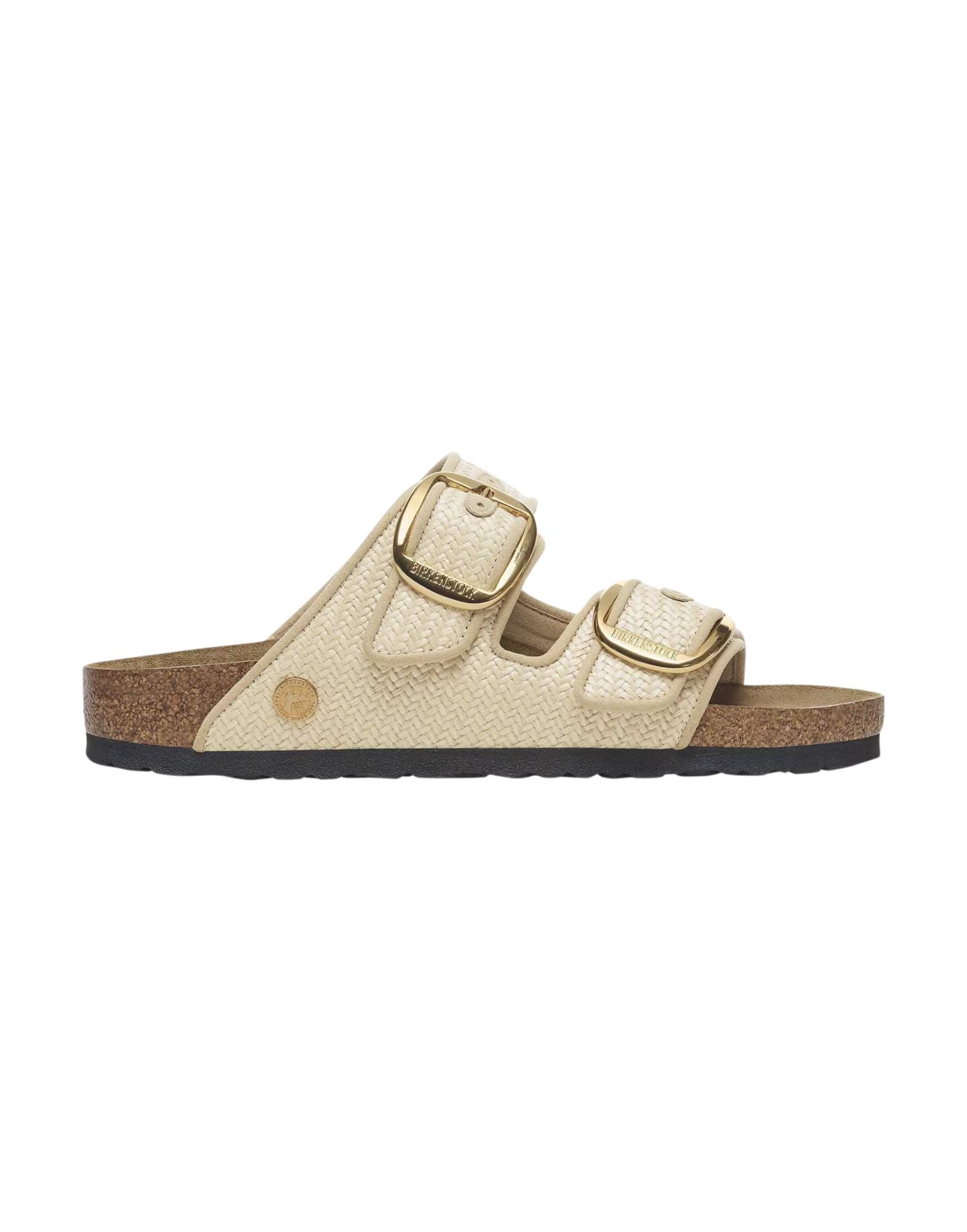 Arizona Big Buckle Raffia Sandals