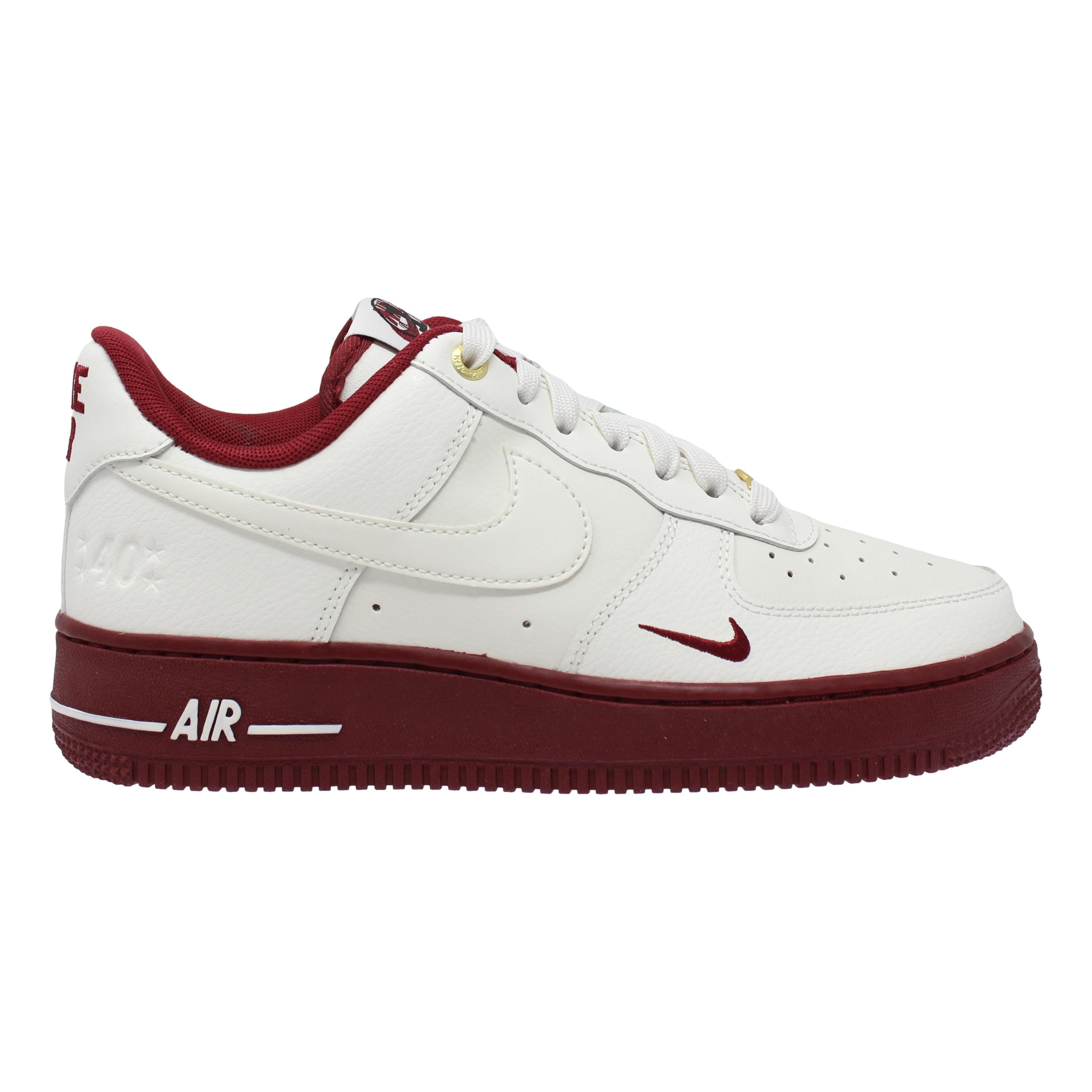 NIke Air Force 1 '07 SE Sail/Team Red-Metallic Gold  DQ7582-100 Women's