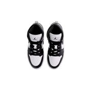 Pre-School Nike Jordan 1 Mid White / Black - Light Smoke Grey DQ8424-101