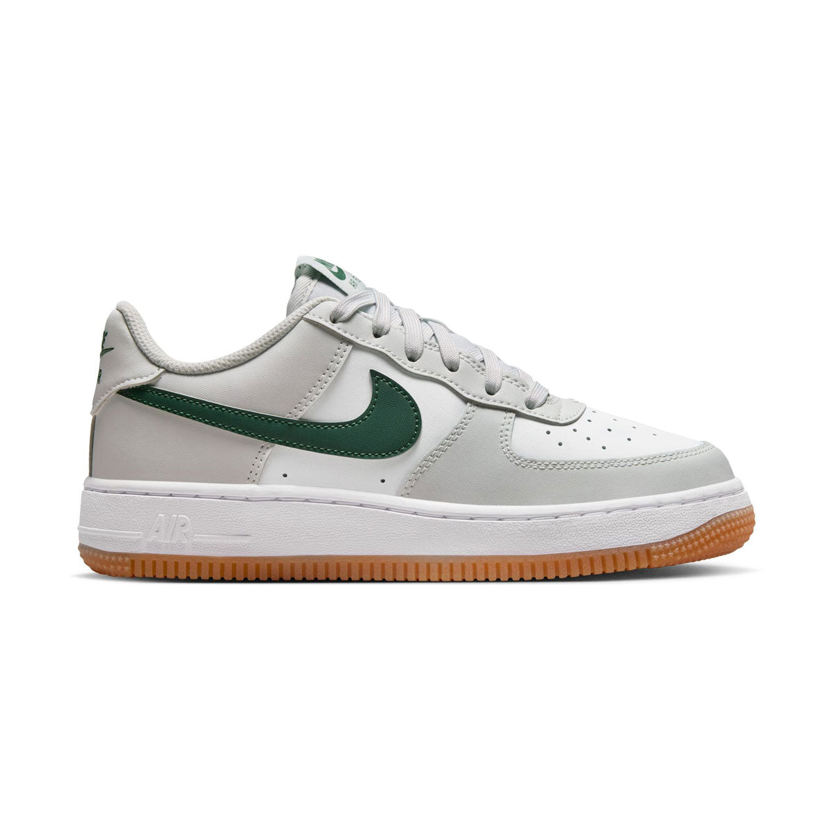 Kids Nike Air Force 1 'Photon Dust Fir Gum White' Big ' Shoes