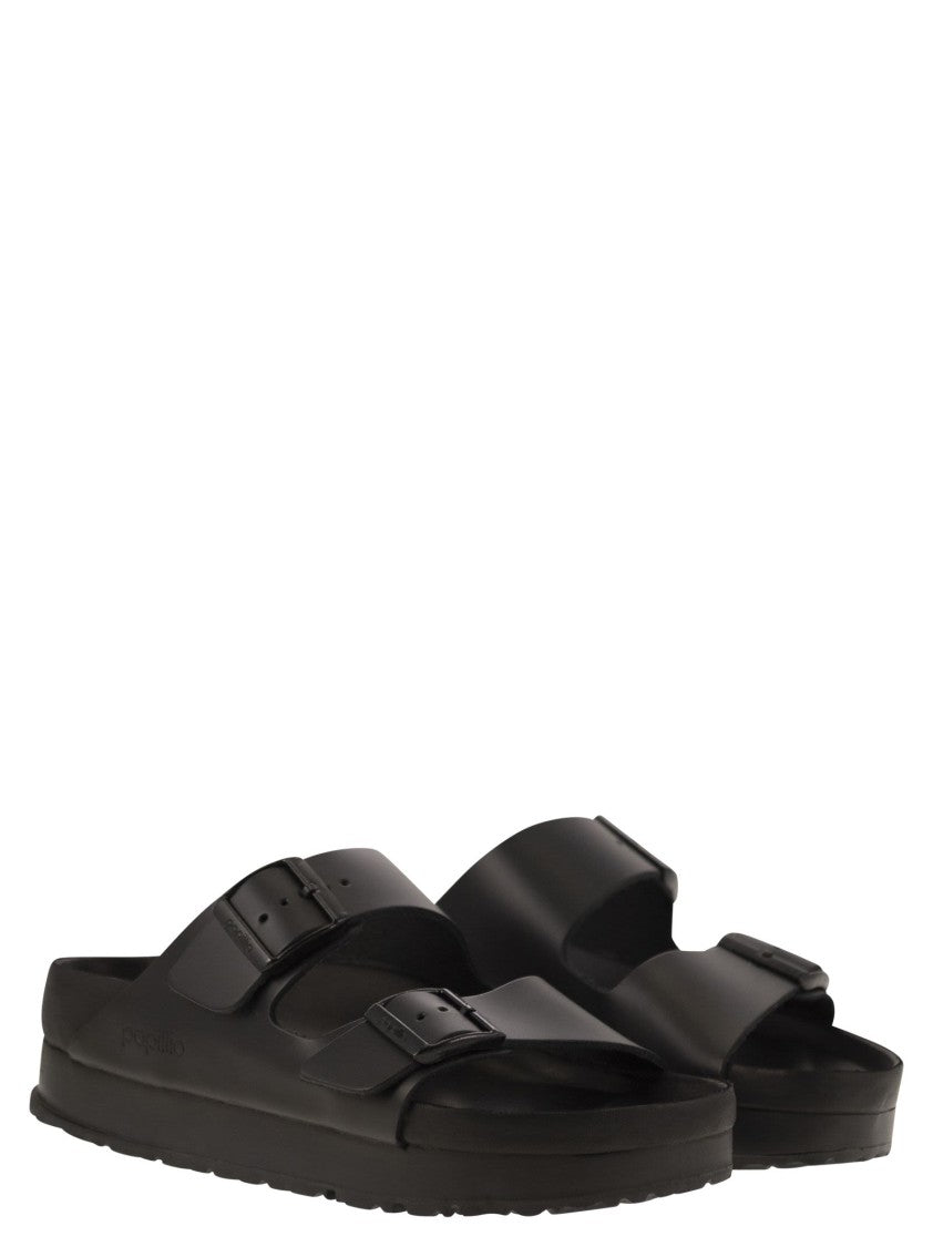 Arizona Platform - Slipper With Leather Buckles