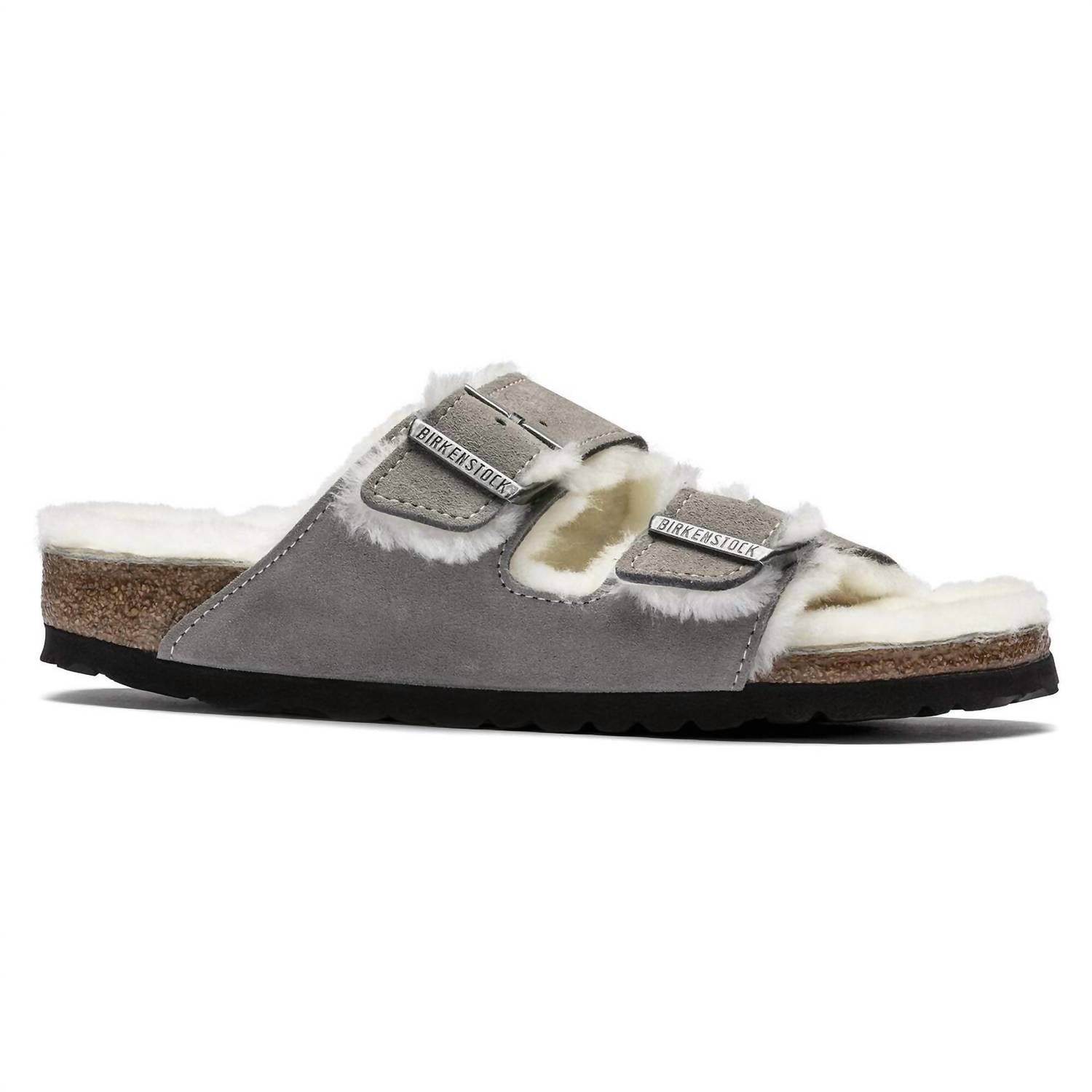 Women's Arizona Shearling Sandal In Stone Coin