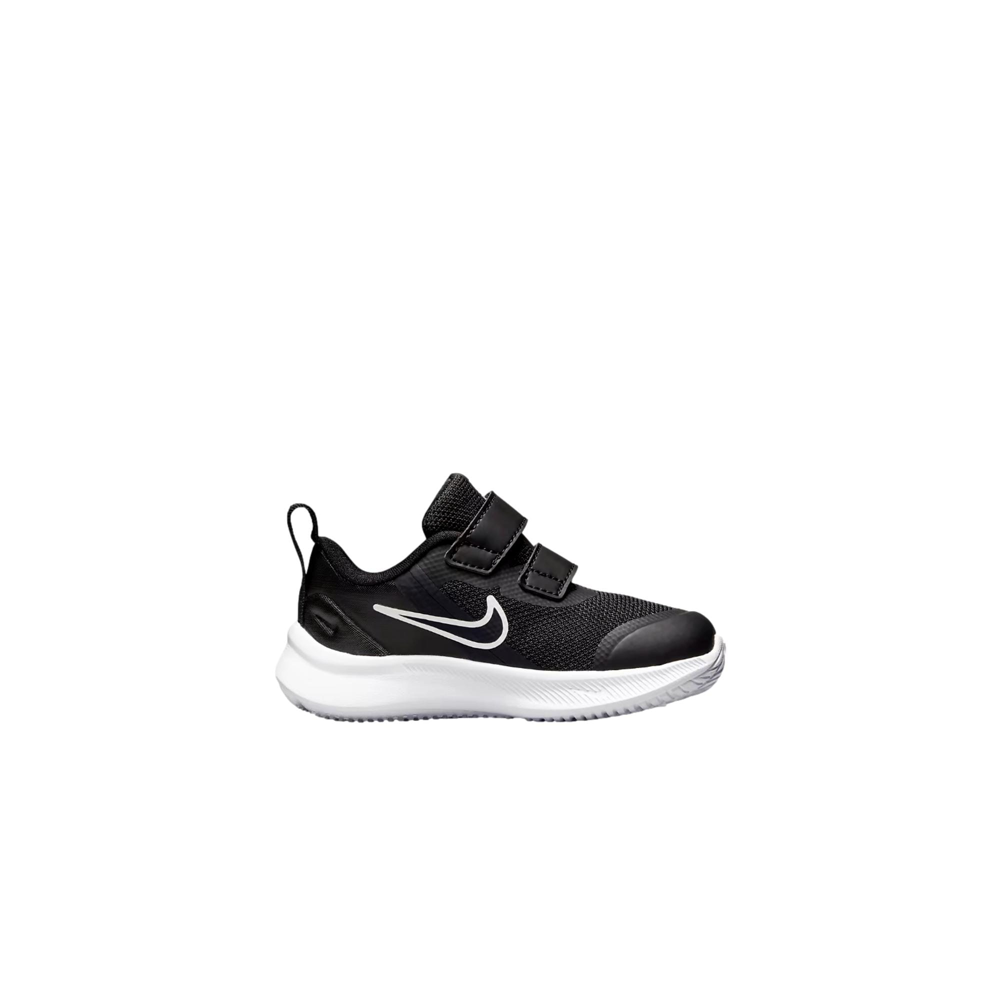 Toddler Nike Nike Kids' Star Runner 3 AC Shoes Running Velcro Mesh Black / Dark Smoke Grey / White DA2778-003
