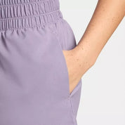Women's Nike One Shorts Purple Dri-FIT Brief-Lined Ultra High-Waist SRT76