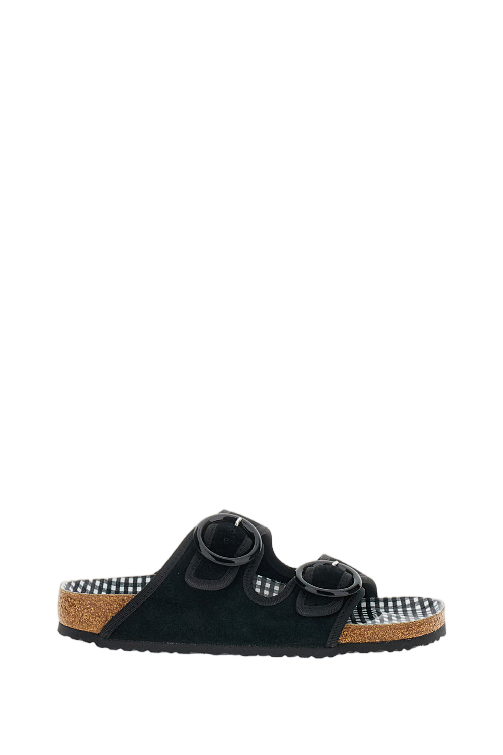 Ballet-Inspired Arizona Sandal with Gingham Cork Footbed