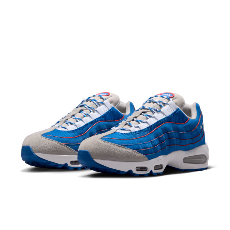 Men's Nike Air Max 95 Big Bubble Lawson Blue Sapphire/White-Light Smoke Grey-Metallic Silver IR1944-400