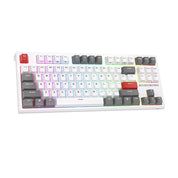 Royal Kludge RK R87 Mechanical Wired RGB Hot-Swappable Keyboard White - Brown Switch