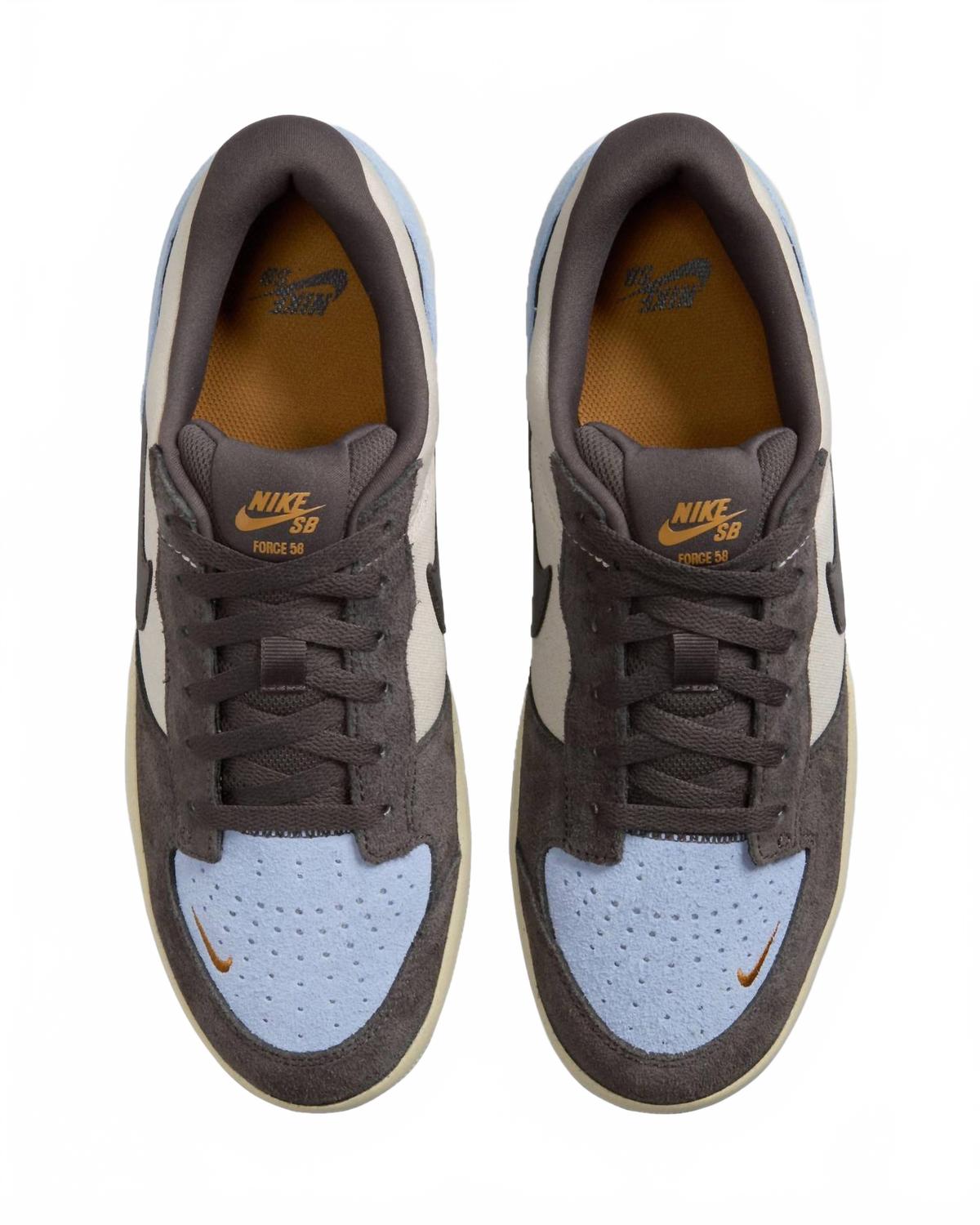 Men's Sb Force 58 Skate Shoes In Light Orewood Psychic Blue