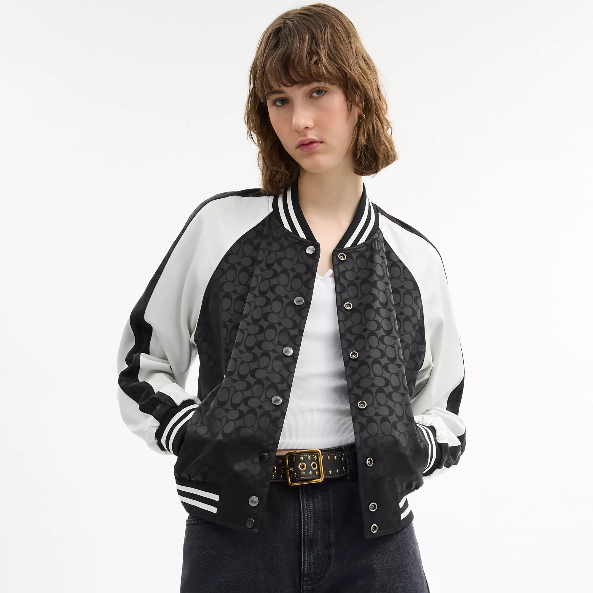 Coach Outlet Reversible Signature Souvenir Varsity Jacket