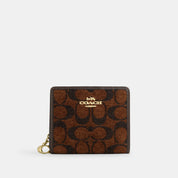Coach Outlet Snap Wallet In Signature Chenille