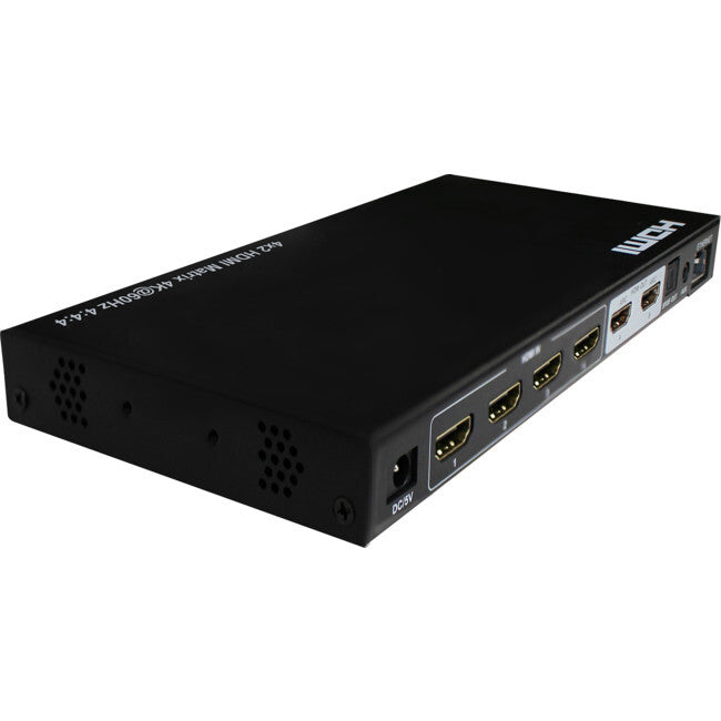 4X2 HDMI 18G Matrix Switcher with ARC and SPDIF Audio Extraction