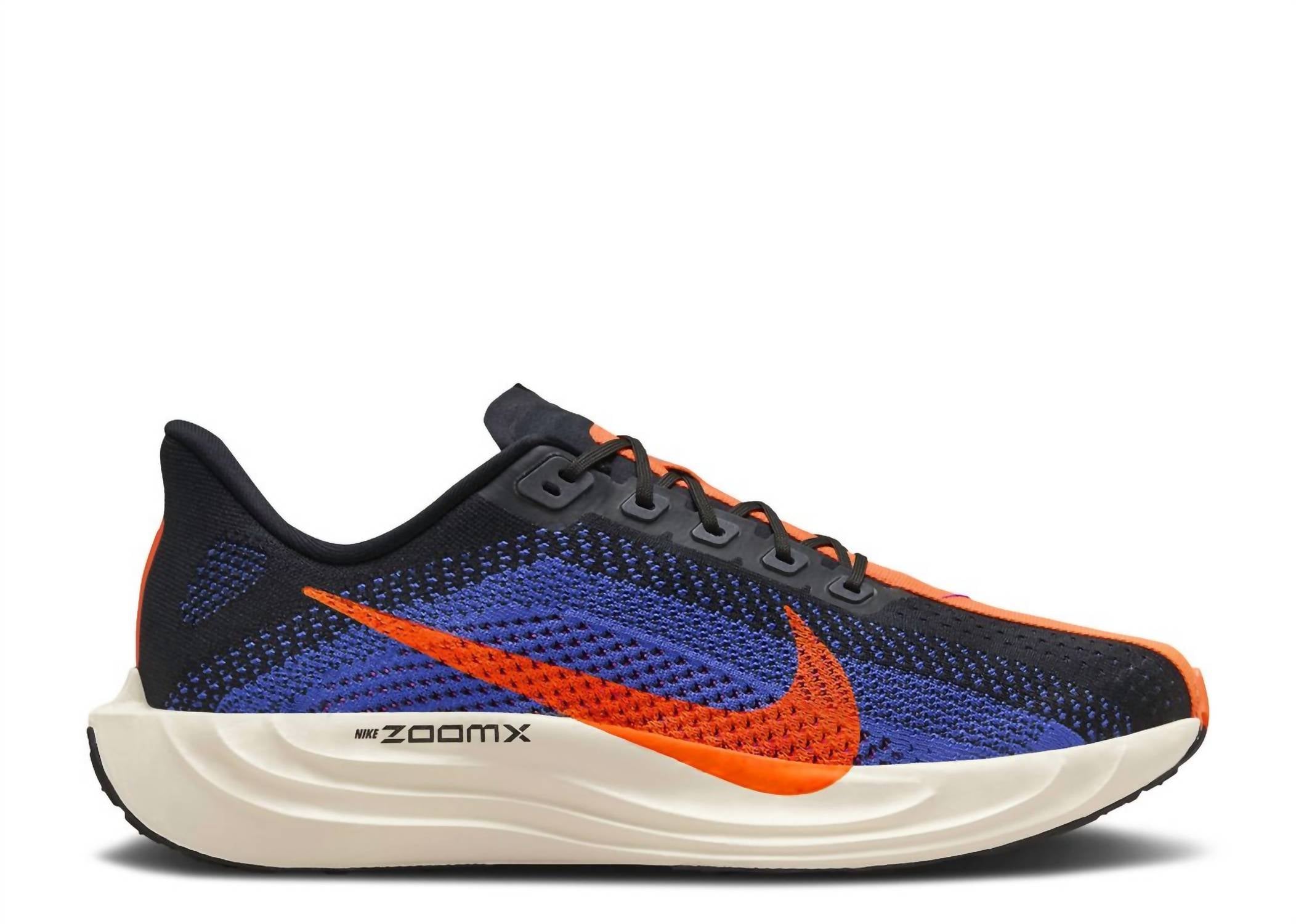 Men's Pegasus Plus Road Running Shoes In Black Blue Crimson