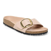 Women's Madrid Big Buckle Sandals - Narrow In High-Shine New Beige