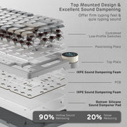 Royal Kludge RK N80 Tri Mode RGB Hot Swap Mechanical Keyboard (Brown Switch)