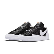 Men's Nike Blazer Low x Sacai DM6443-001 11 Black Patent Leather Shoes GBNC205